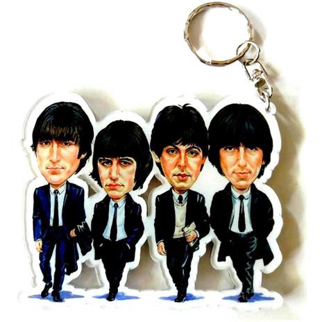 Portachiavi in acrilico caricature Music Legends. The FAB 4