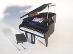 Mini Pianoforte a coda Replica Mod. Black - TOP SELLER