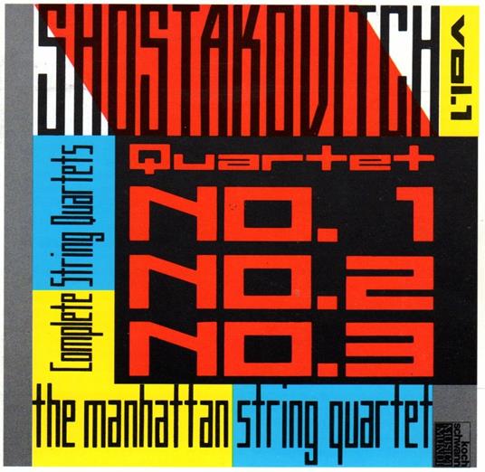 Quartetto per archi n.1 op 49 (1938) in DO - CD Audio di Dmitri Shostakovich