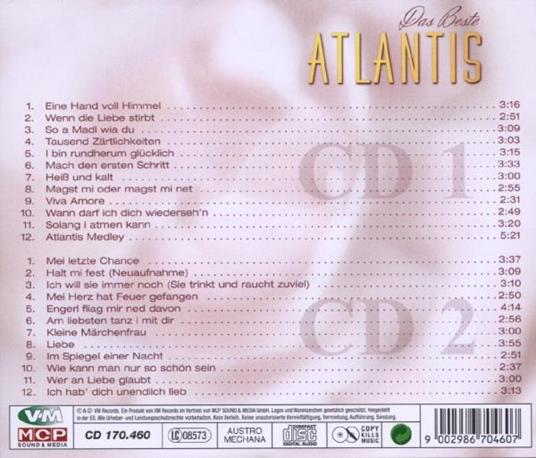 Das Beste - CD Audio di Atlantis - 2