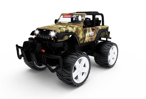 Carrera 2.4GHz Jeep Wrangler Rubicon, Camouflage Auto Motore elettrico 1:16