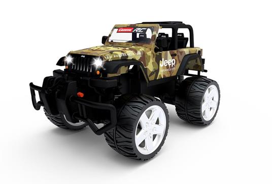 Carrera 2.4GHz Jeep Wrangler Rubicon, Camouflage Auto Motore elettrico 1:16