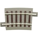 H0 Roco geoLINE (con massicciata) 61129 Binario curvo 7.5 ° 358.0 mm