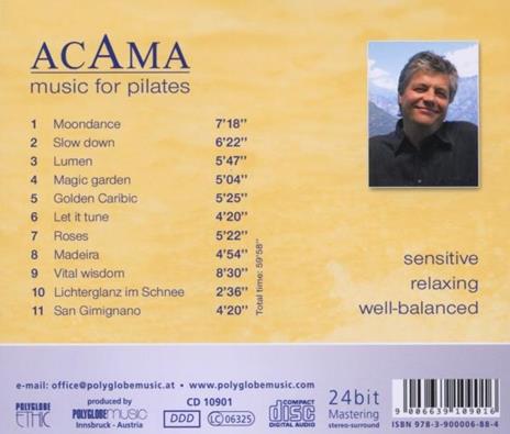Music for Pilates - CD Audio di Acama - 2