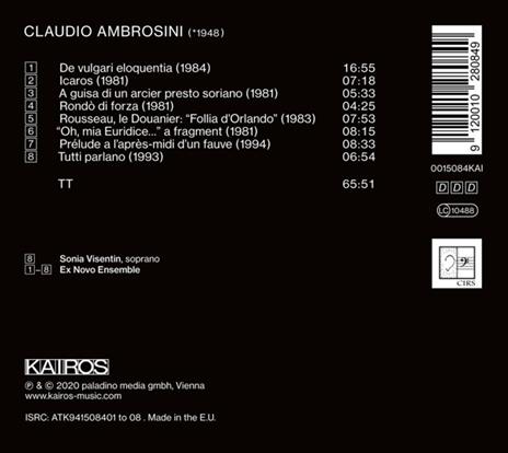 Chamber Music - CD Audio di Claudio Ambrosini - 2