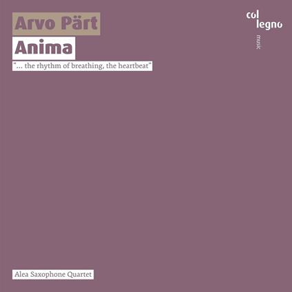 Anima - CD Audio di Arvo Pärt
