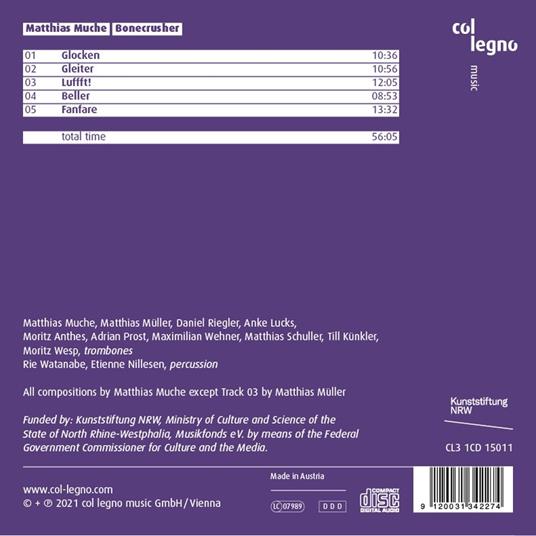 Bonecrusher - CD Audio di Matthias Muche - 2