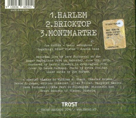 Bricktop - CD Audio di Joe McPhee,Ingebrigt Haker Flaten - 2