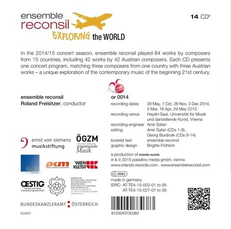Ensemble Reconsil: Exploring The World (14 Cd) - CD Audio - 2