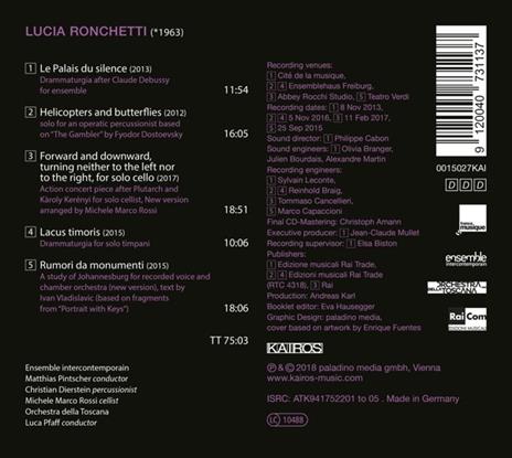 Action Music Pieces - CD Audio di Orchestra della Toscana,Lucia Ronchetti - 2