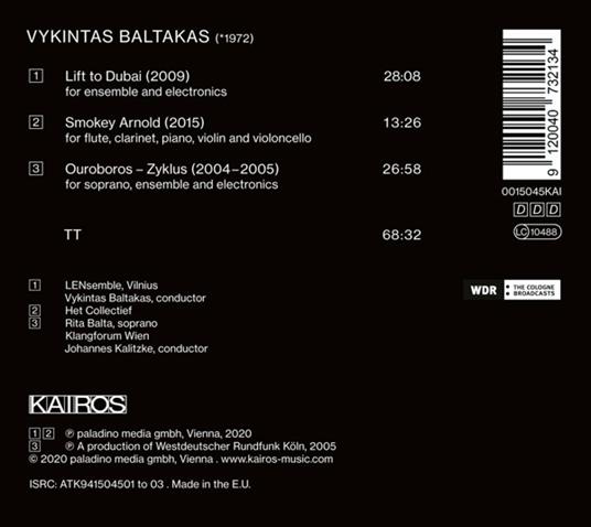 Ouroboros - CD Audio di Vykintas Baltakas - 2