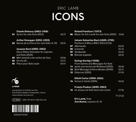 Eric Lamb: Icons - CD Audio - 2