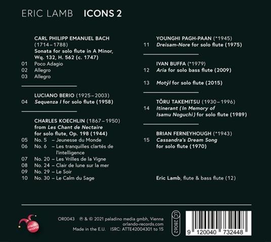 Eric Lamb: Icons 2 - CD Audio - 2