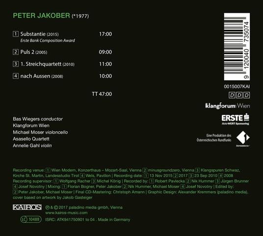 Substantie - CD Audio di Peter Jakober - 2