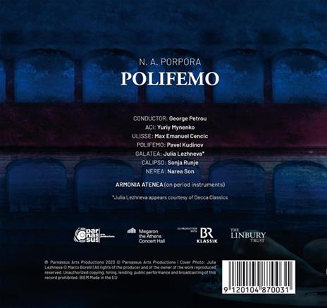 Polifemo - CD Audio di Nicola Porpora - 2