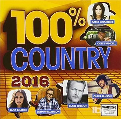 100% Country 2016 - CD Audio