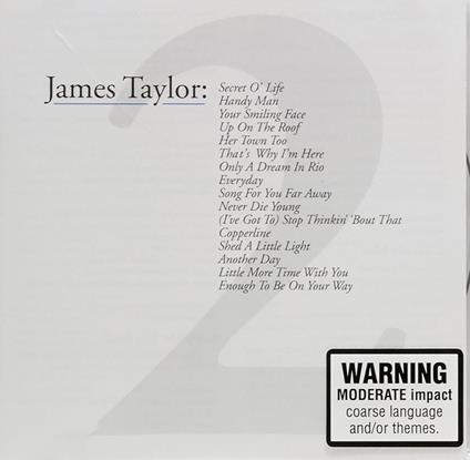 Greatest Hits: Volume 2 - CD Audio di James Taylor