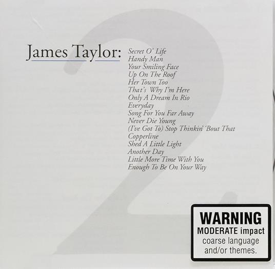 Greatest Hits: Volume 2 - CD Audio di James Taylor