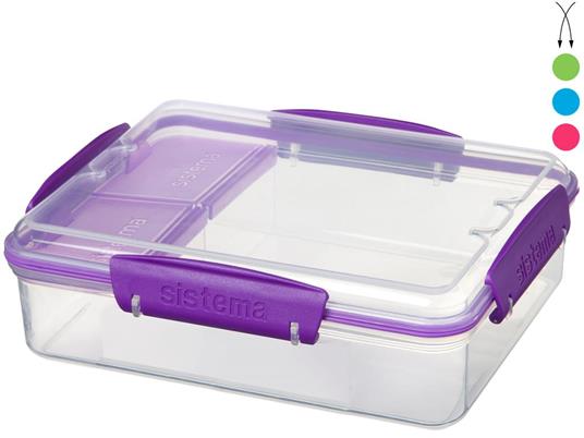 Sistema To Go Lunch Box rettangolare colori assortiti 0,97 lt