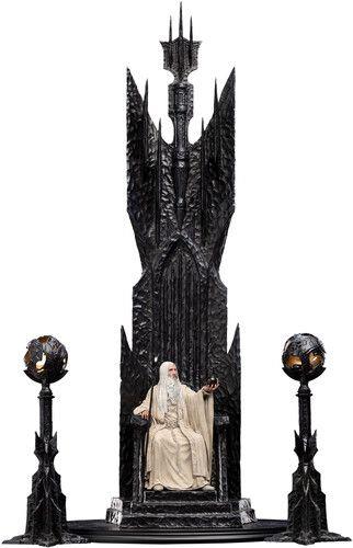 The Il Signore Degli Anelli Statua 1/6 Saruman The White On Throne 110 Cm Weta Workshop