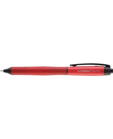 Penna Roller a Scatto - STABILO PALETTE in Rosso - Tratto F (0,4 mm) - inchiostro Rosso - 2