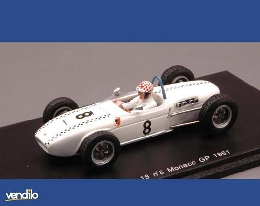 Spark Model S1828 LOTUS M.MAY 1961 N.8 MONACO GP 1:43 Modellino - 2