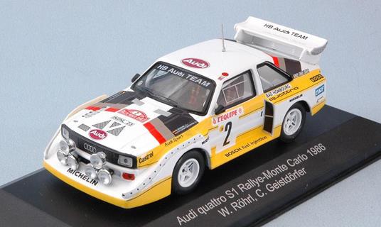 Audi Quattro S1 #2 4Th Monte Carlo 1986 W.Rohrl-C.Geistdorfer #V.1:43 Model Wrc003B