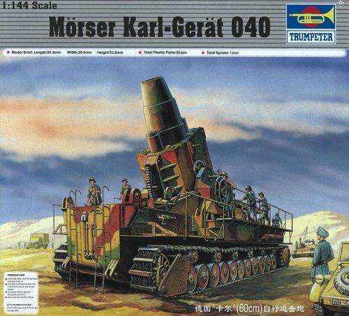 Morser Karl-Gerat 040/041 Tank Carro Armato Plastic Kit 1:144 Model Tp0101