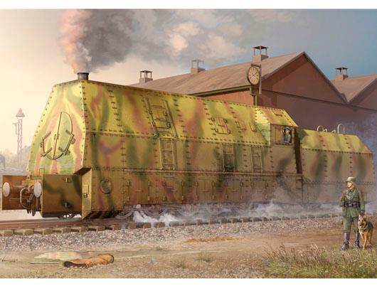 German Panzerlock Br-57 Amoured Locomotive Plastic Kit 1:35 Model Tp0219