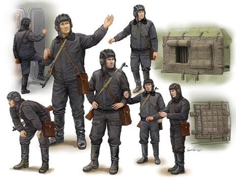 Soviet Soldier Scud B Crew Plastic Kit 1:35 Model TP0434