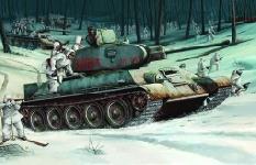 T-34/76 Model Tank 1942 1:16 Plastic Model Kit RIPTR 00905