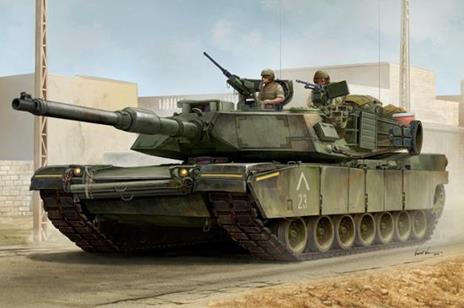 Us M1A1 Aim Mbt Tank Carro Armato 1:16 Plastic Model Kit Riptr 00926 - 2