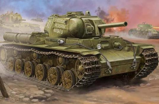 Soviet Kv-8S Heavy Tank 1:35 Plastic Model Kit Riptr 01572