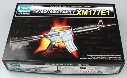 Ar15 / M16 / M4 Family Xm177E1 Rifle 1:3 Plastic Model Kit Riptr 01902