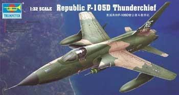 U.S. Republic F-105D Thunderchief Fighter 1:32 Plastic Model Kit Riptr 02201 - 2