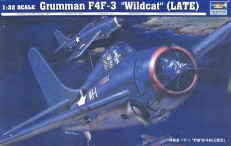 Grumman F4Ff3 Wildcat Late Version Aircraft 1:32 Plastic Model Kit Riptr 02225