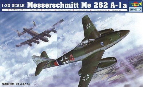 Messerschmitt Me 262 A-1a Aircraft 1:32 Plastic Model Kit RIPTR 02235