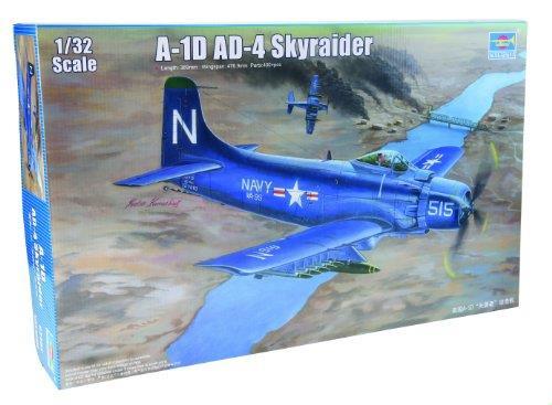 Douglas A-1D Ad-4 Skyraider Plastic Kit 1:32 Model Tp2252 - 2