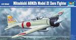 Mitsubishi A6M2B Model 21 Zero Fighter 1:24 Plastic Model Kit Riptr 02405