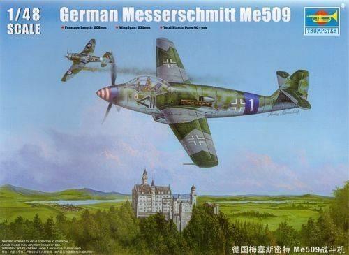 Trumpeter 02849 German Messerschmitt Me 509 Fighter Modellino