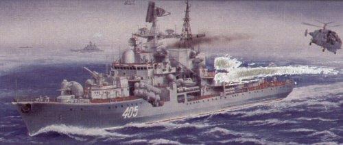 Russian USSR Sovremenny Class Destroyer Type 96 Plastic Kit 1:200 Model TR 03612