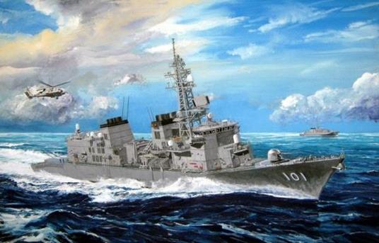 Japanese Jmsdf Murasame Destroyer 1:350 Plastic Model Kit Riptr 04537