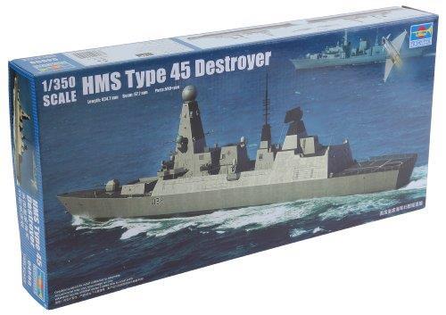 Hms Daring Type 45 Destroyer Battleship Plastic Kit 1:350 Model Tp4550