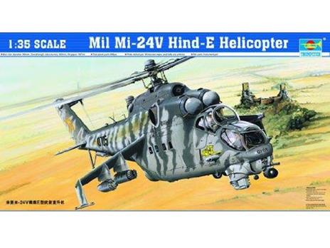 Mil Mi-24V Hind-E Helicopter 1:35 Model Riptr 05103 - 2