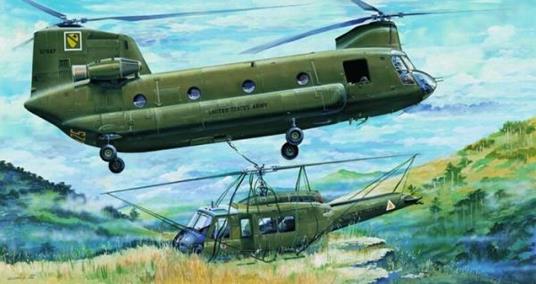 Ch-47A Chinook Helicopter 1:35 Plastic Model Kit Riptr 05104 - 2