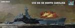 Uss North Carolina (Bb-55) Battleship1:350 Plastic Model Kit Riptr 05303