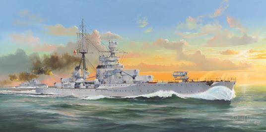 Zara Incrociatore Pesante Regia Marina Italiana Italian Heavy Cruiser 1:350 Plastic Model Kit Riptr 05347