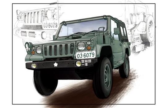 Jgsdf Type 73 Light Truck Revision Light 1:35 Plastic Model Kit Riptr 05572 - 2