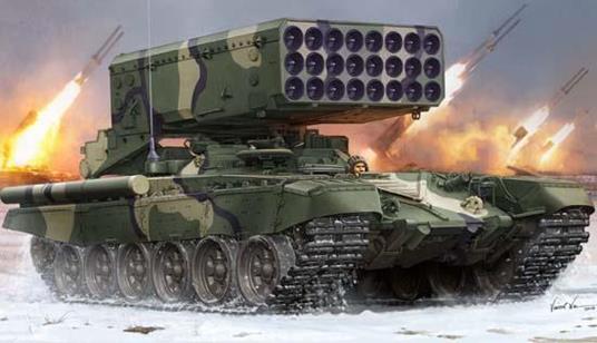 Russian Tos-1A Multiple Rocket Launcher Tank 1:35 Plastic Model Kit Riptr 05582 - 2