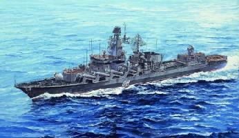 Russian Navy Slava Class Cruiser Marshal Ustinov 1:700 Plastic Model Kit Riptr 05722